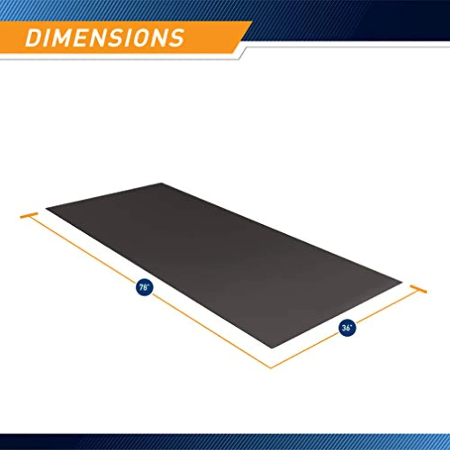 Marcy Fitness Equipment Mat and Floor Protector for Treadmills, Exercise Bikes, and Accessories