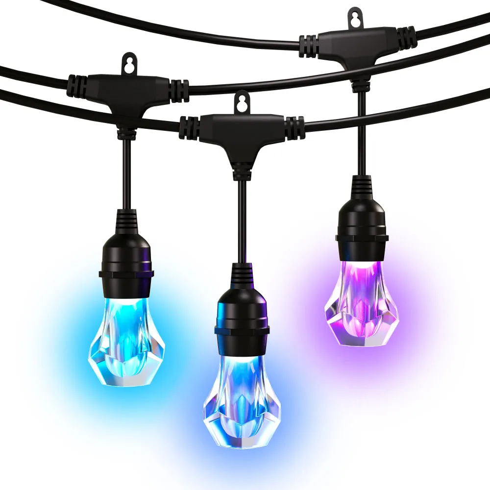 NANOLEAF 1D Outdoor String Lights Starter Kit 15M 20 Bulbs 24W 220-240V Uk