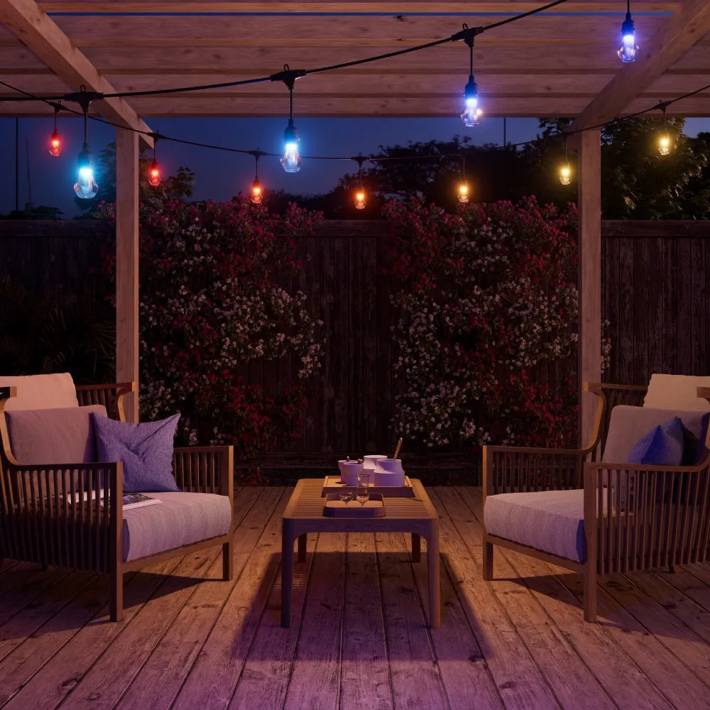 NANOLEAF 1D Outdoor String Lights Starter Kit 15M 20 Bulbs 24W 220-240V Uk