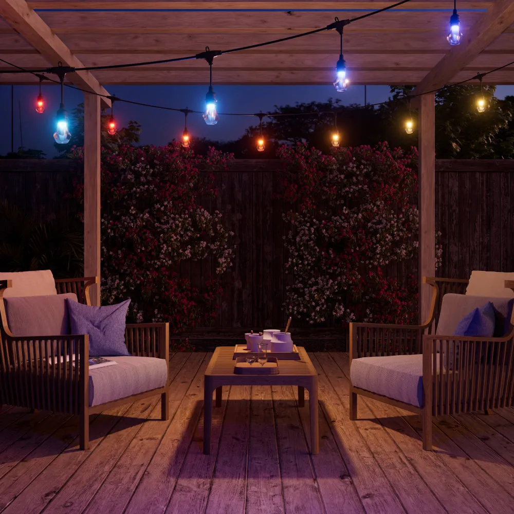 NANOLEAF 1D Outdoor String Lights Starter Kit 30M 40 Bulbs 24W 220-240V Uk
