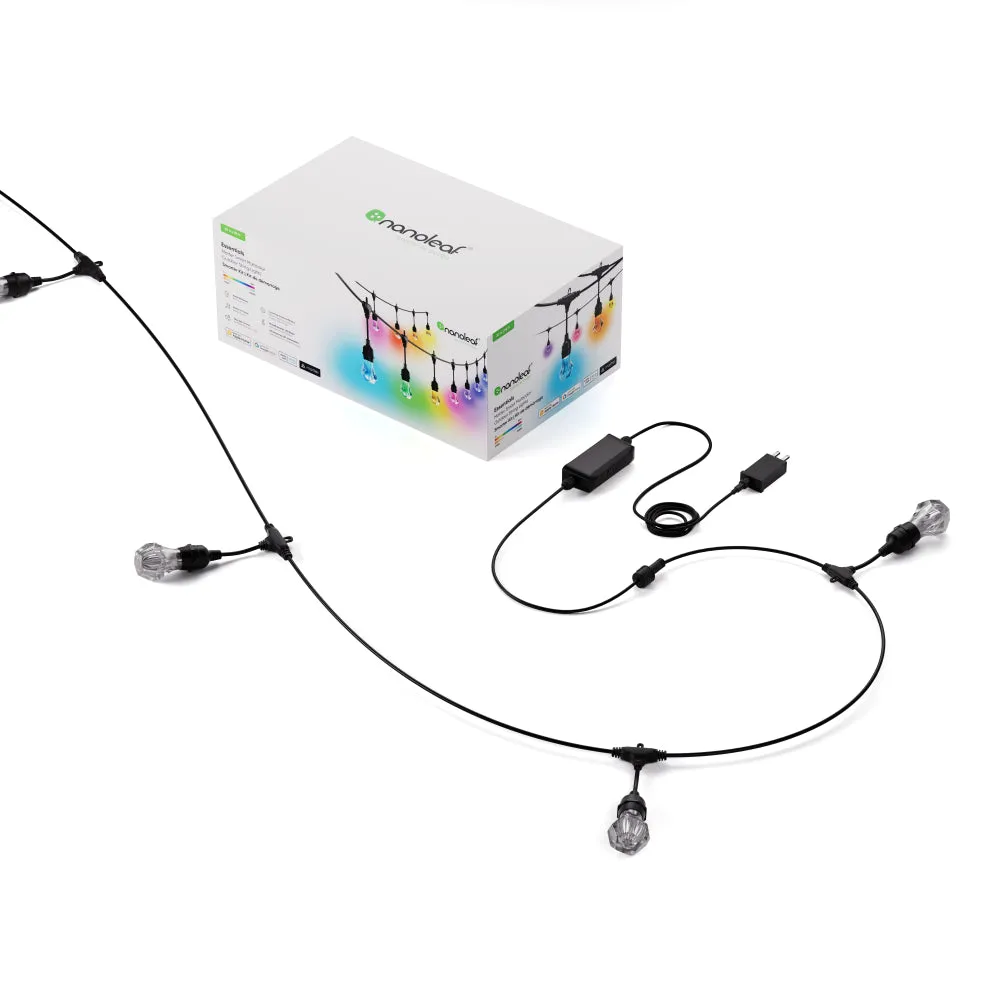 NANOLEAF 1D Outdoor String Lights Starter Kit 30M 40 Bulbs 24W 220-240V Uk