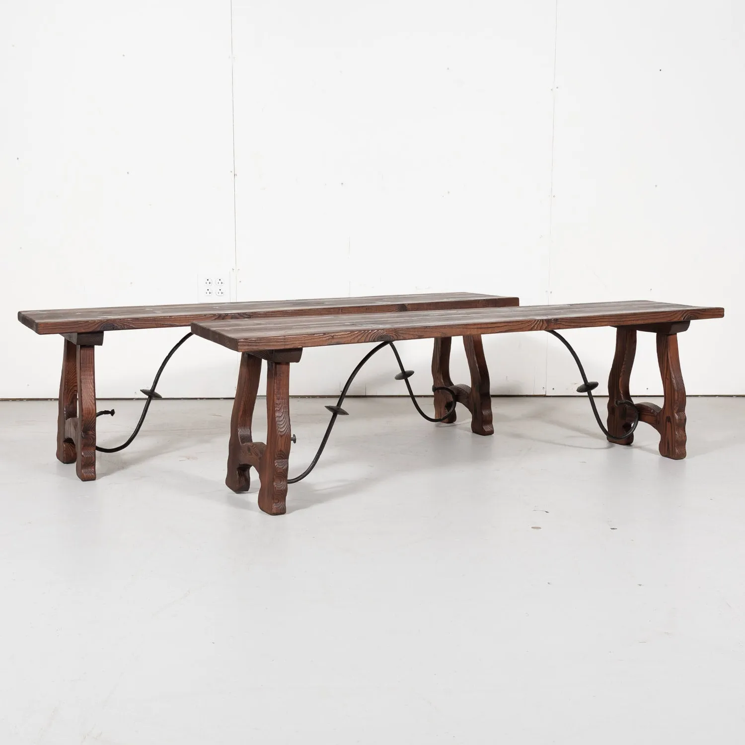 Pair of Early 20th Century Spanish Catalan Benches