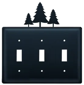 Pine Trees Triple Switch Cover