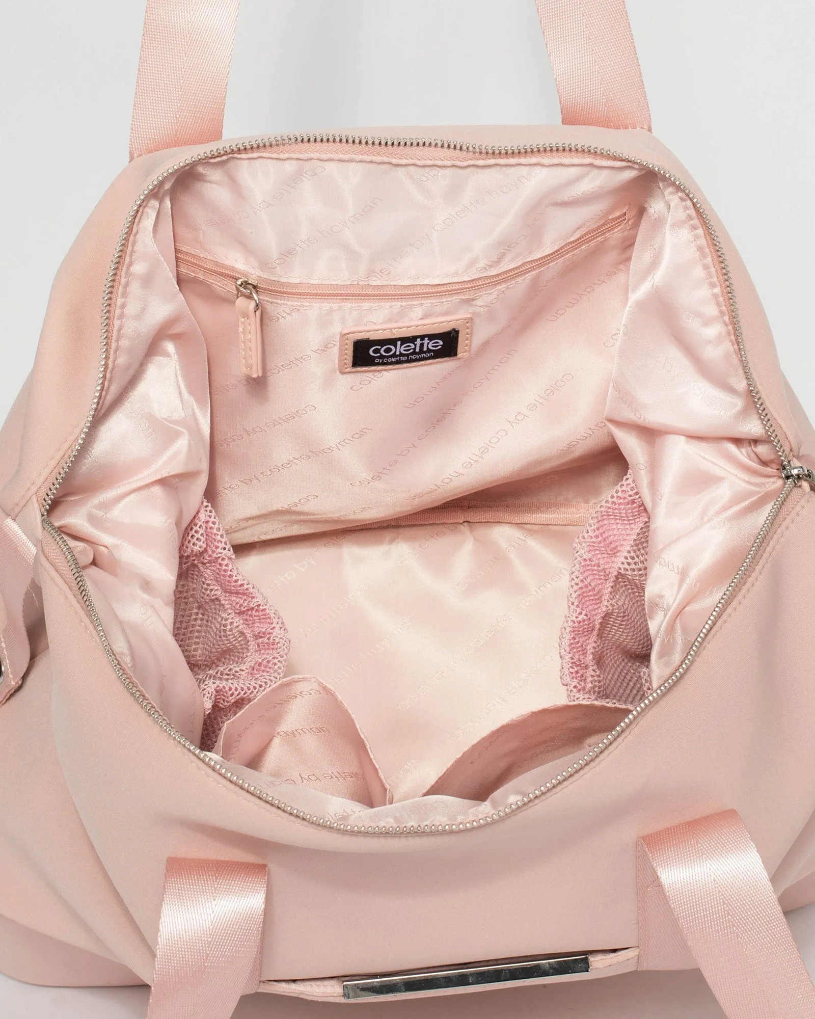 Pink Chrissy Pouch Gym Bag