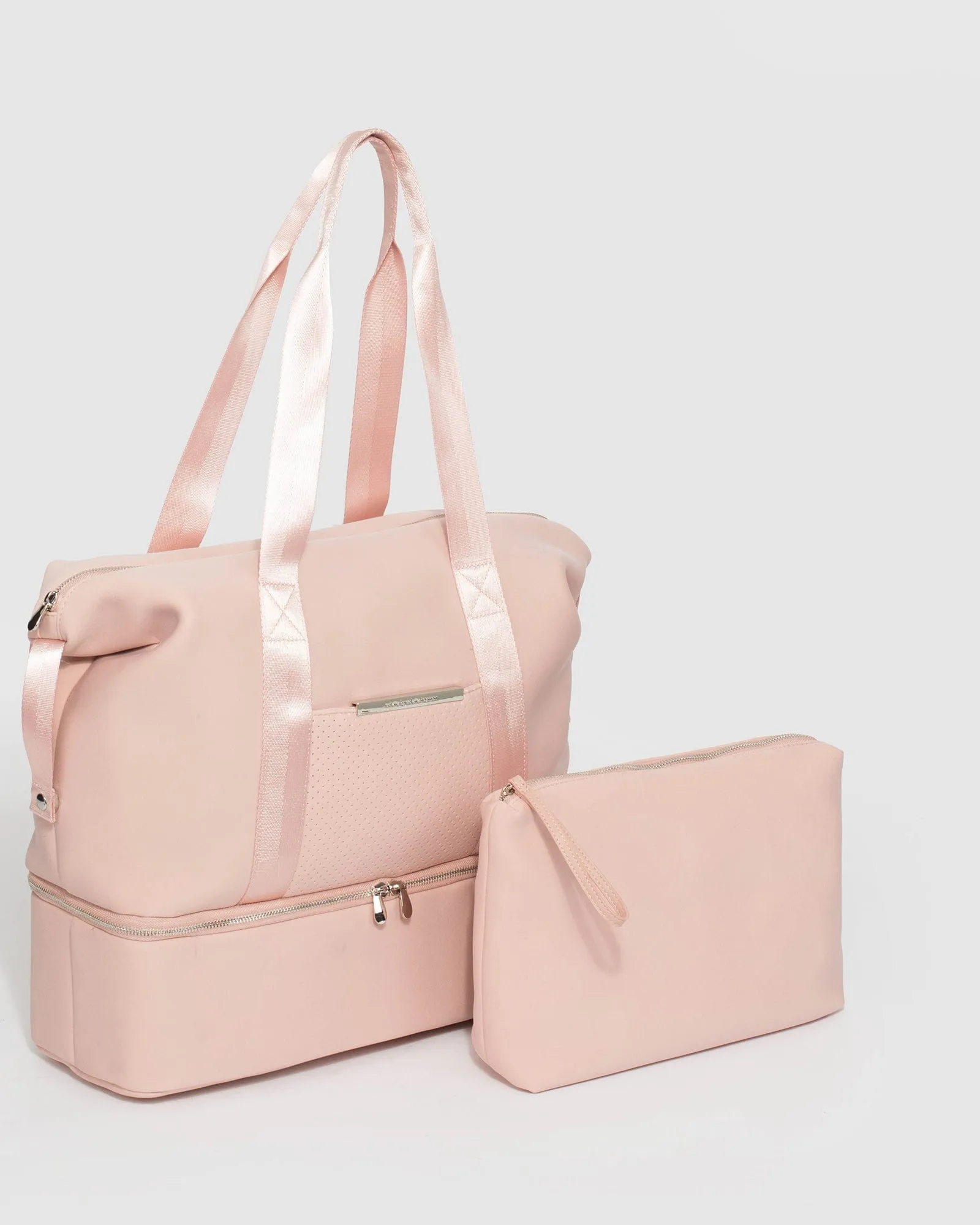 Pink Chrissy Pouch Gym Bag
