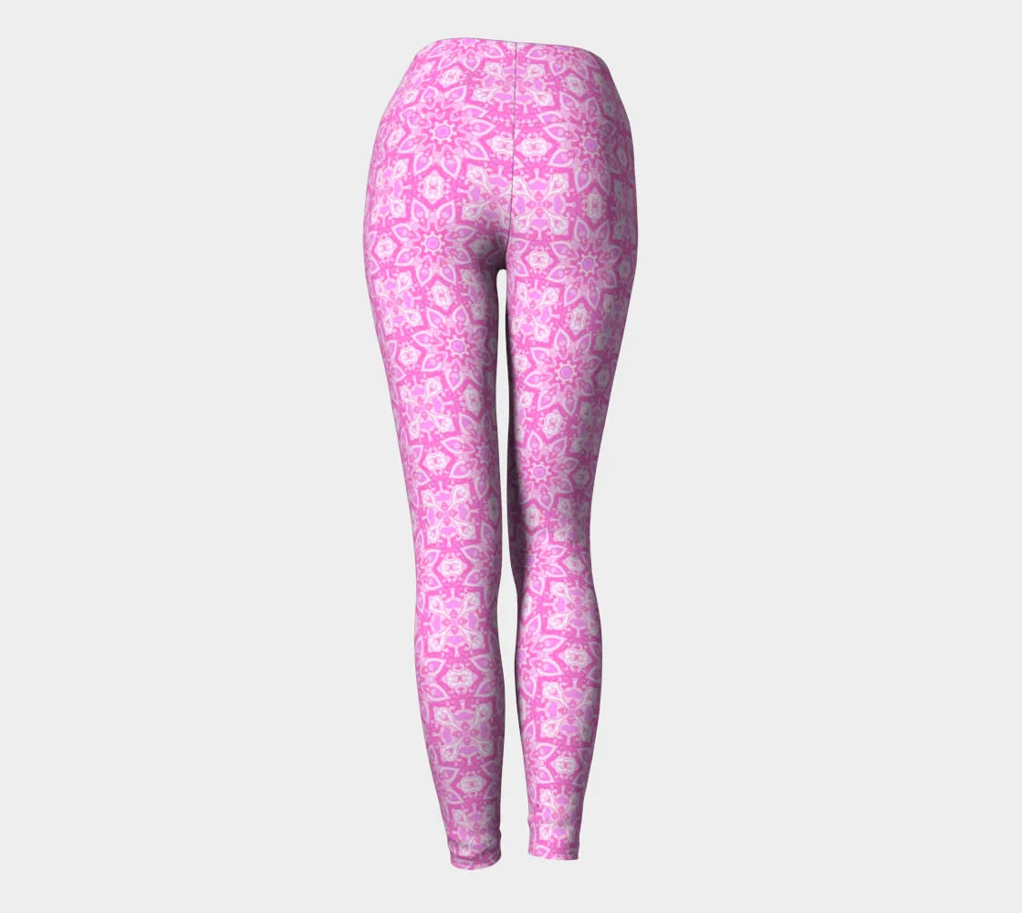 Pink Mandala Yoga Leggings