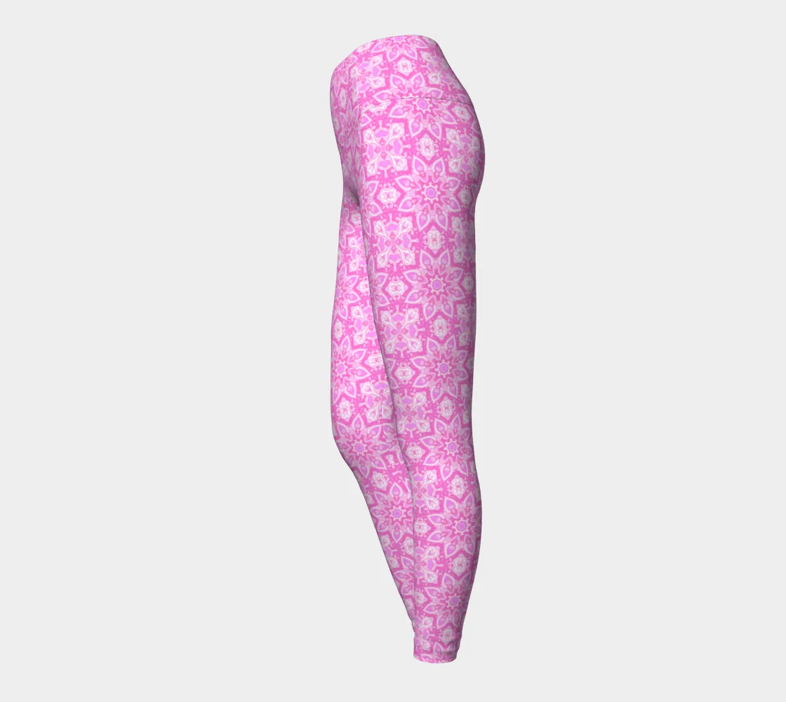 Pink Mandala Yoga Leggings