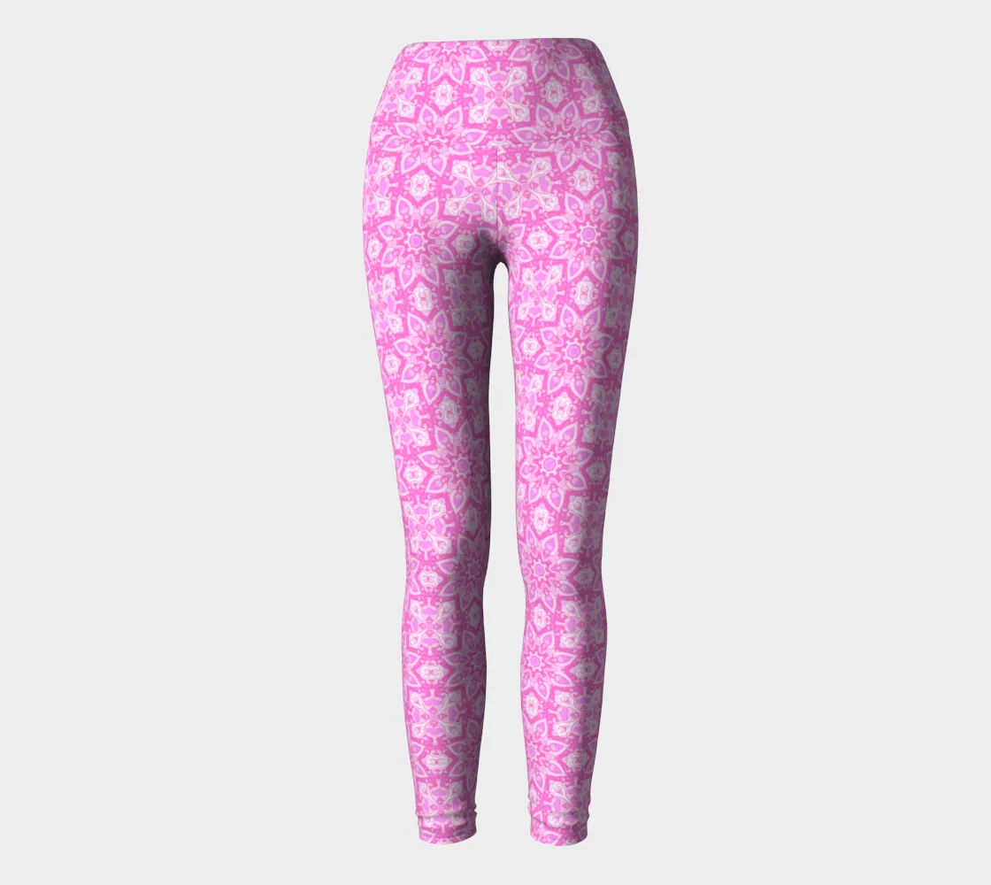 Pink Mandala Yoga Leggings