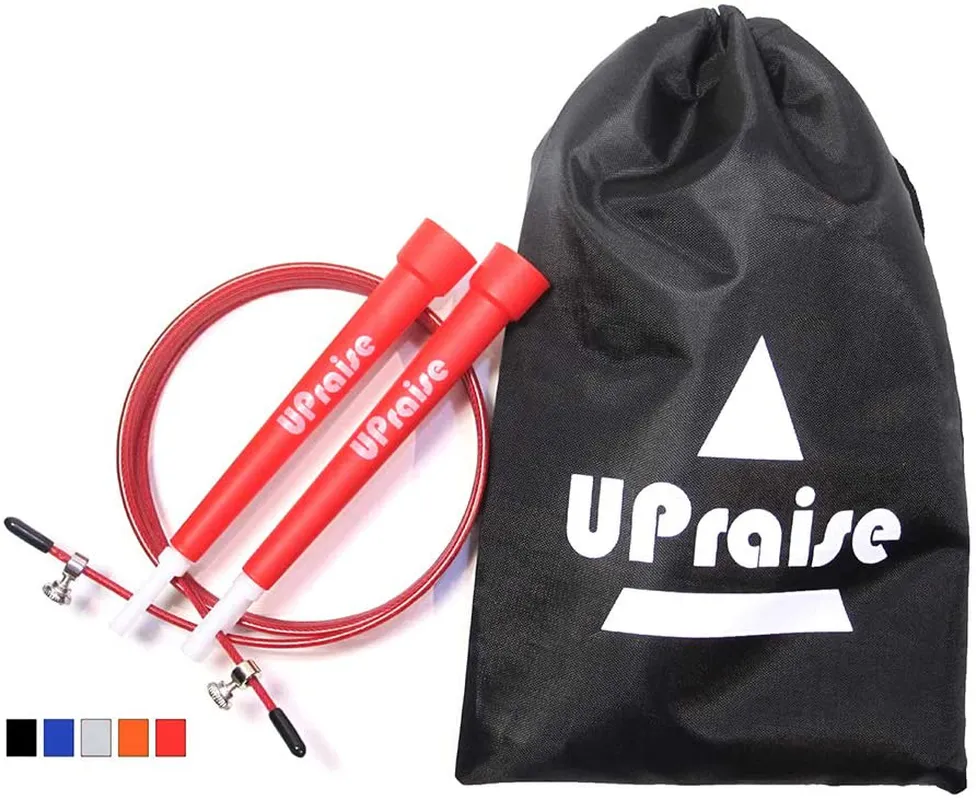 Plastic Adjustable Jump Rope, Great Cardio Skipping Workout for Men, Women, and Kids, Best for Speed Jumping