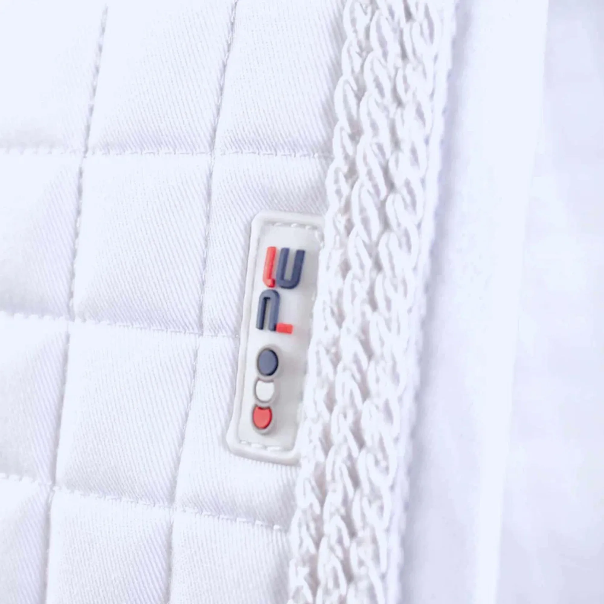 Premier Equine Close Contact European Gp/Jump Saddle Pad - White