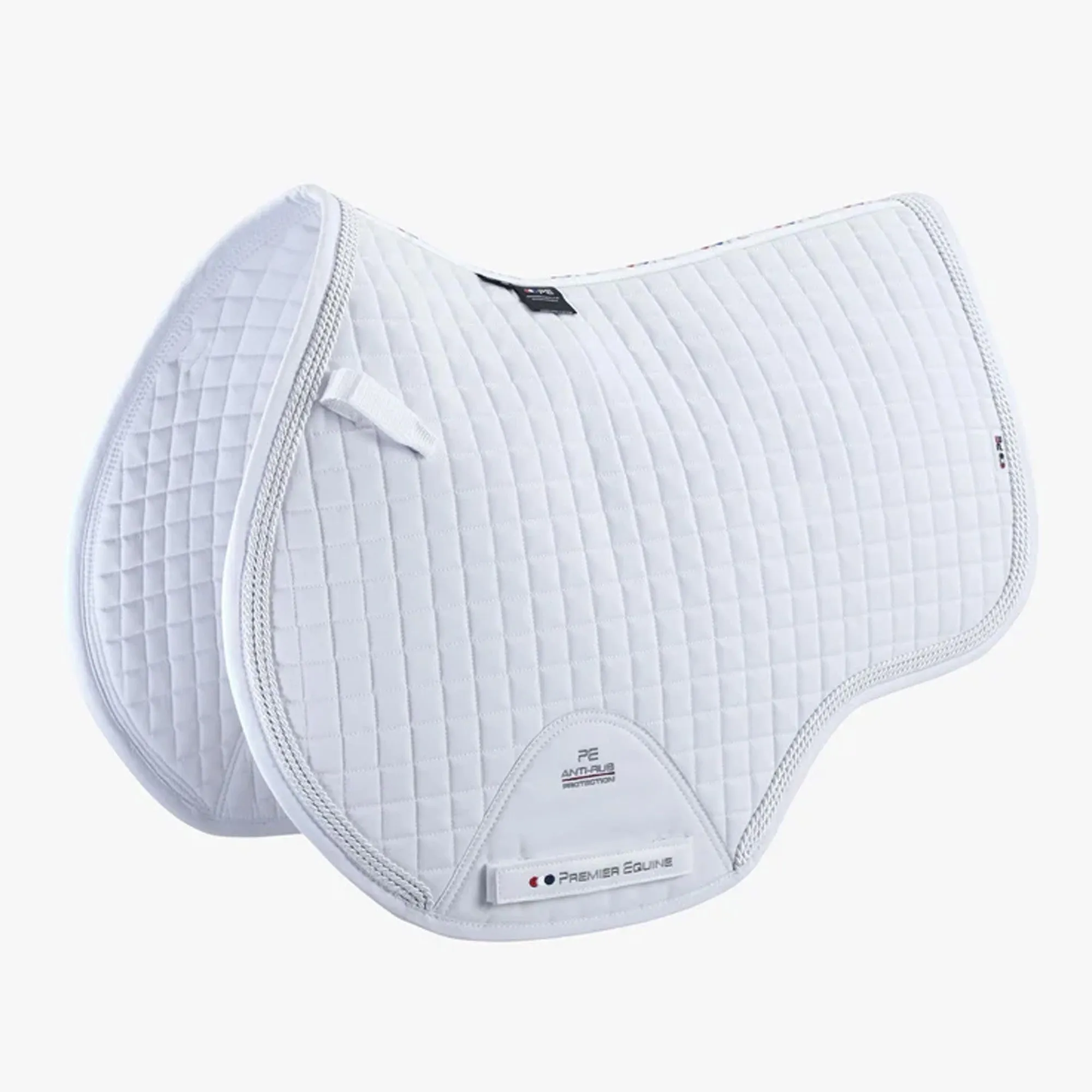 Premier Equine Close Contact European Gp/Jump Saddle Pad - White