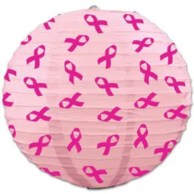 "Pink Ribbon Lanterns - Pack Of 3 (9 1/2")"
