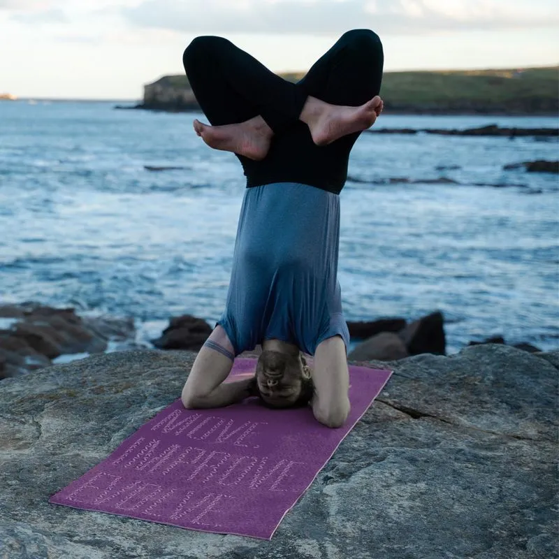 RDX D2 Iris 6mm PVC Yoga Mat Orchid Phoenix