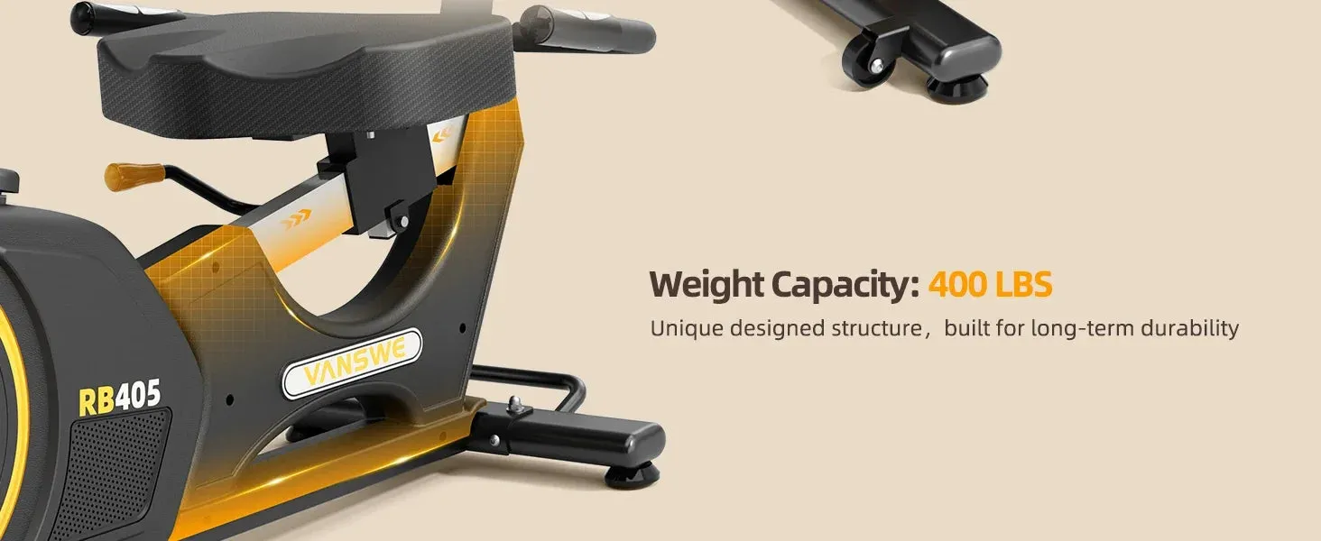 Recumbent Exercise Bike, Recumbent Stationary Bikes for Home 400 LBS Weight Capacity, Exercise Bike for Home Seniors with