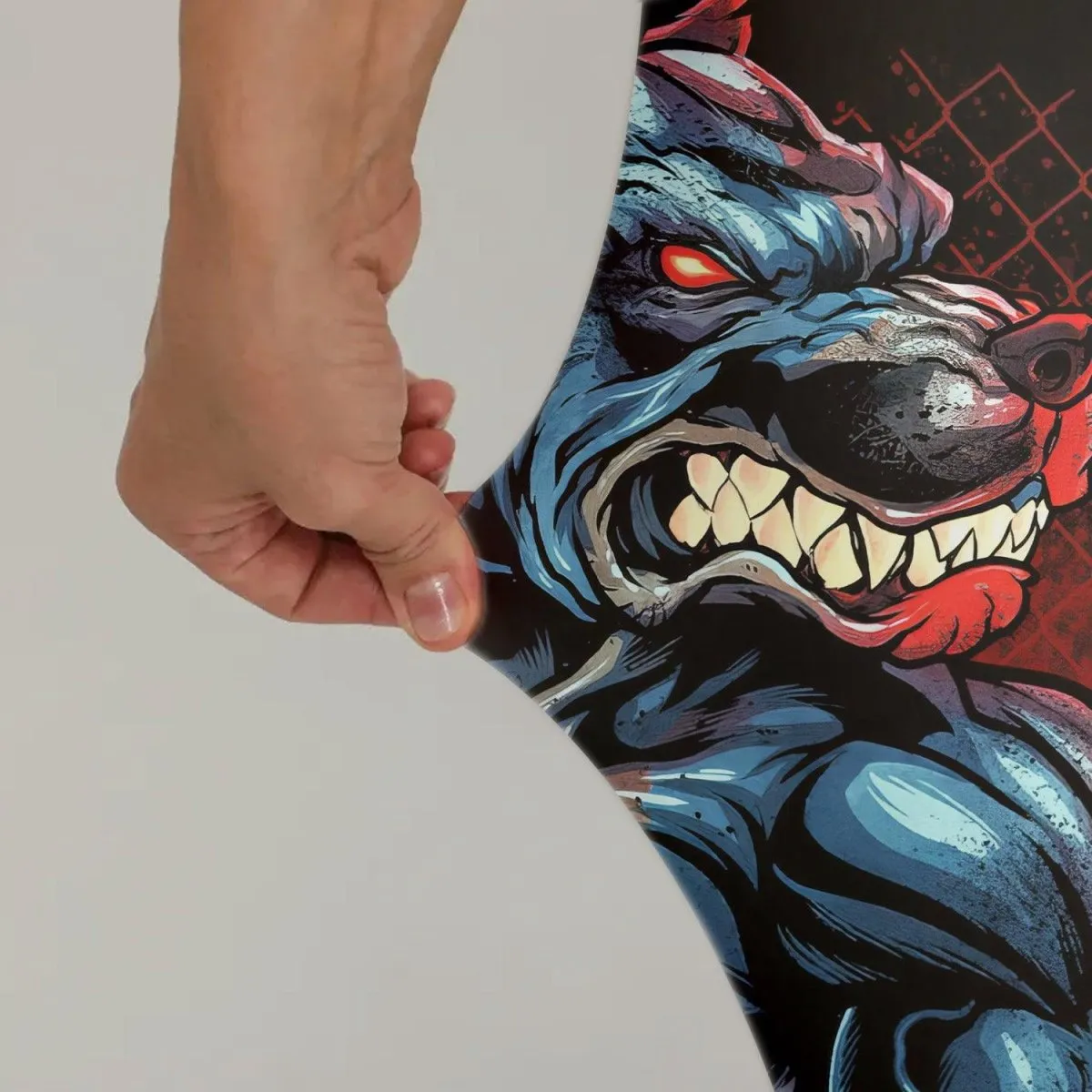 Red Rage Pitbull Boxing Leggings