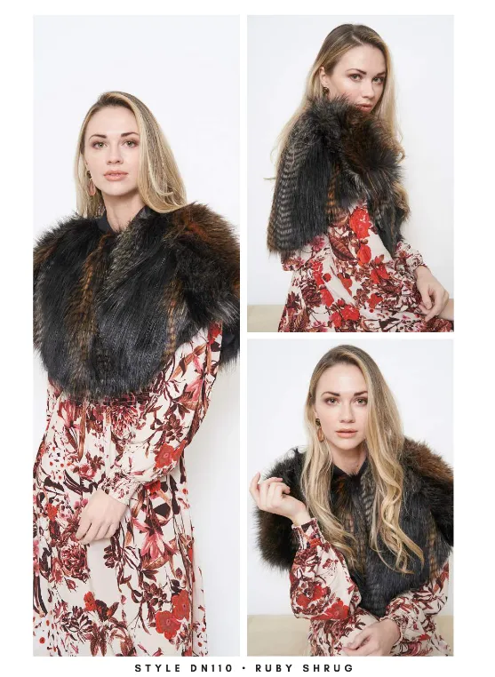 RUBY SHRUG DN110 "PEWTER"