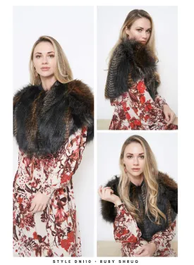 RUBY SHRUG DN110 "PEWTER"