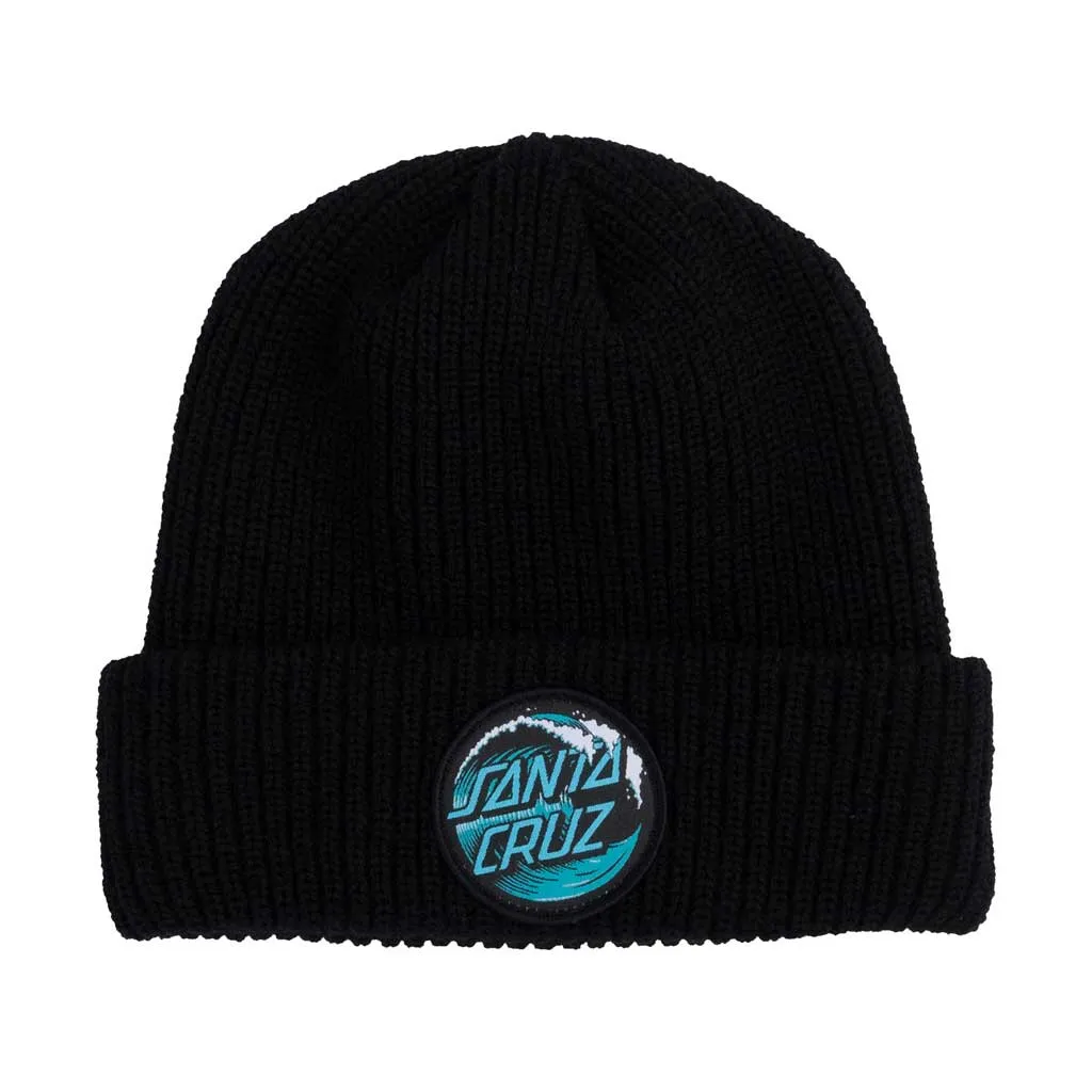 Santa Cruz Wave Dot Beanie - Black