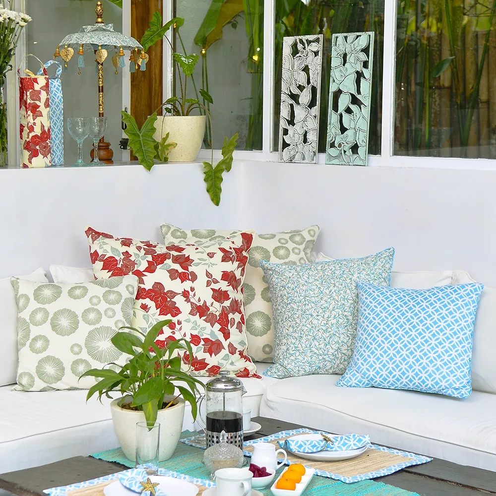 Sea Flower Lichen Cushion Cover, 45cm