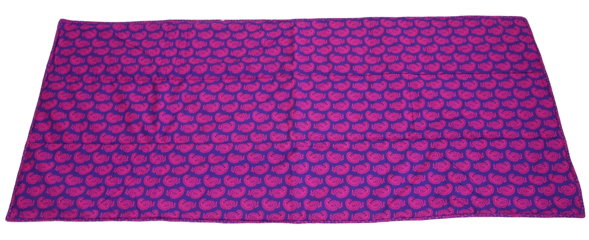 ShalinIndia Yogamat For Women And Girls Cotton Printed Reversible Cushioned,YMT01-2601,Purple,70X30 Inch