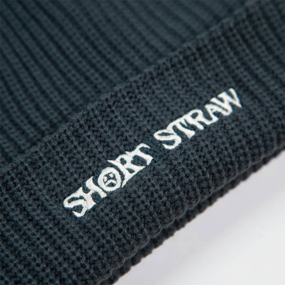 Short Straw 'Logo' Beanie (Seal / White)
