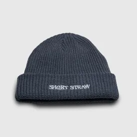 Short Straw 'Logo' Beanie (Seal / White)
