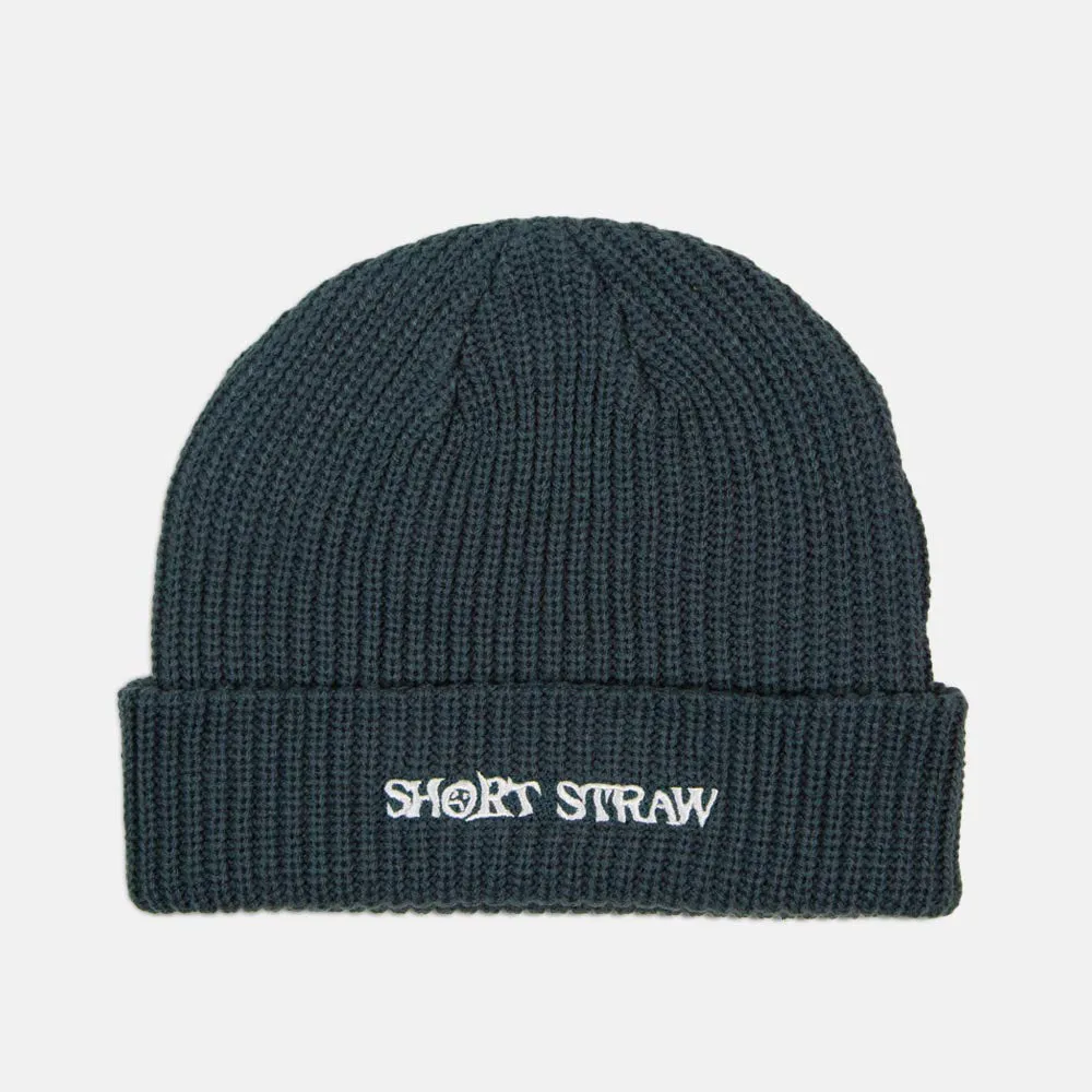 Short Straw 'Logo' Beanie (Seal / White)