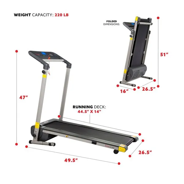 Space Saving Treadmill - Compact Folding Space Saver