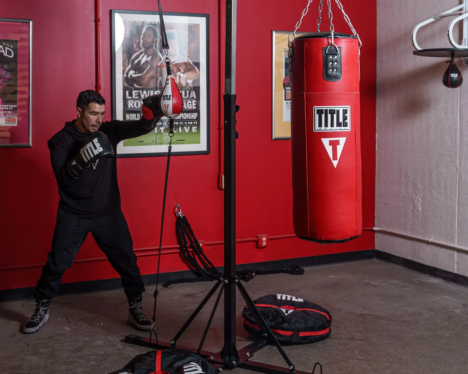 TITLE Boxing Double Trouble Heavy Bag Stand (Without Heavy Bag)