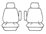Velour Seat Covers Suits Citroen C4 Grand Picasso Seduction 7/2013-1/2014 3 Rows