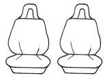 Velour Seat Covers Volvo XC60 D4 Wagon 11/2014-On 2 Rows
