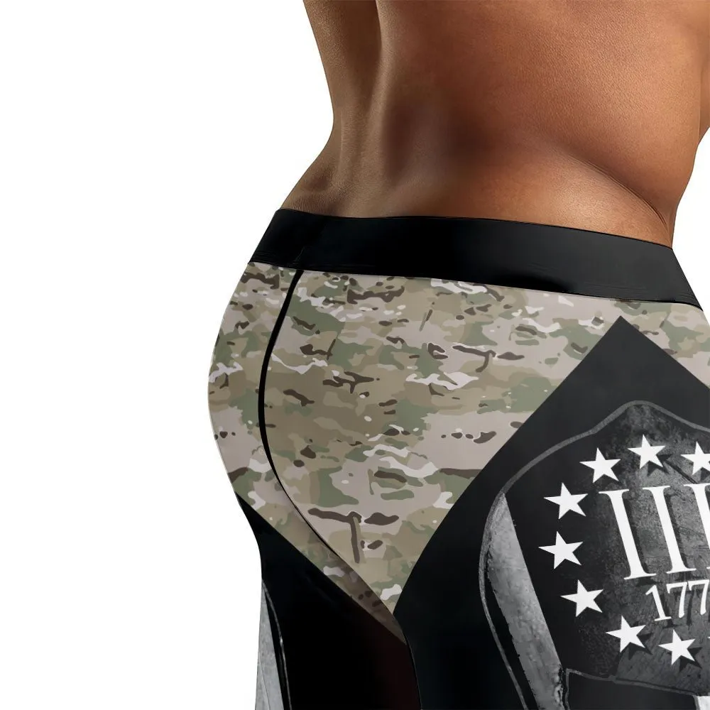 Veteran Spartan Soldier Men's Compression Leggings