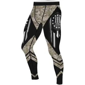 Veteran Spartan Soldier Men's Compression Leggings