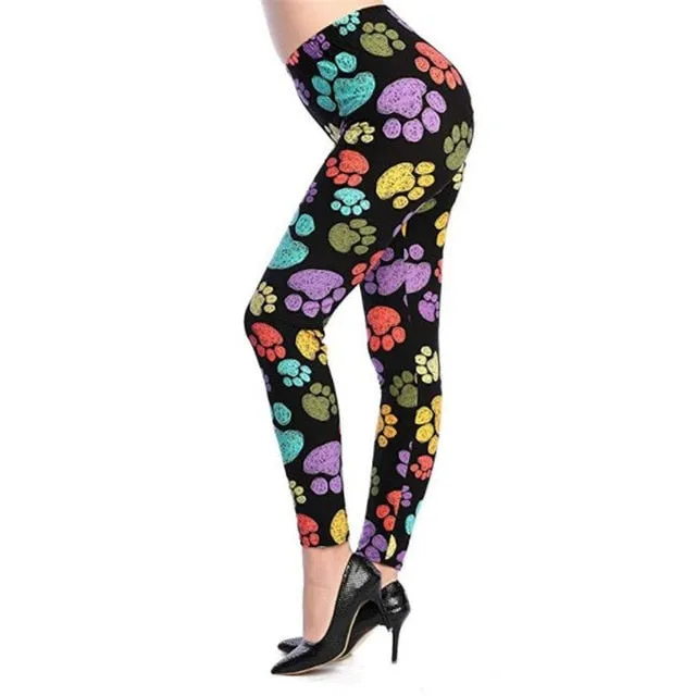 VISNXGI New Fashion 2021 Camouflage Printing Elasticity Leggings Camouflage Fitness Pant Legins Casual Milk Legging For Women