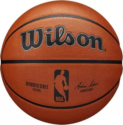 Wilson NBA Authentic Series Outdoor Basketball, Size 7 (Brown)