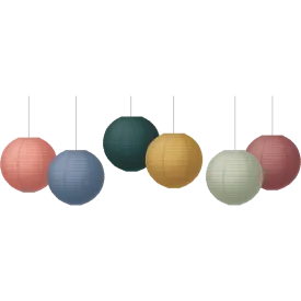 Wonderfully Wild 8" Hanging Paper Lanterns