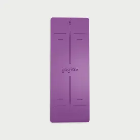Yoga Mat and Strap: Natural Rubber, Non Slip, ECO-friendly