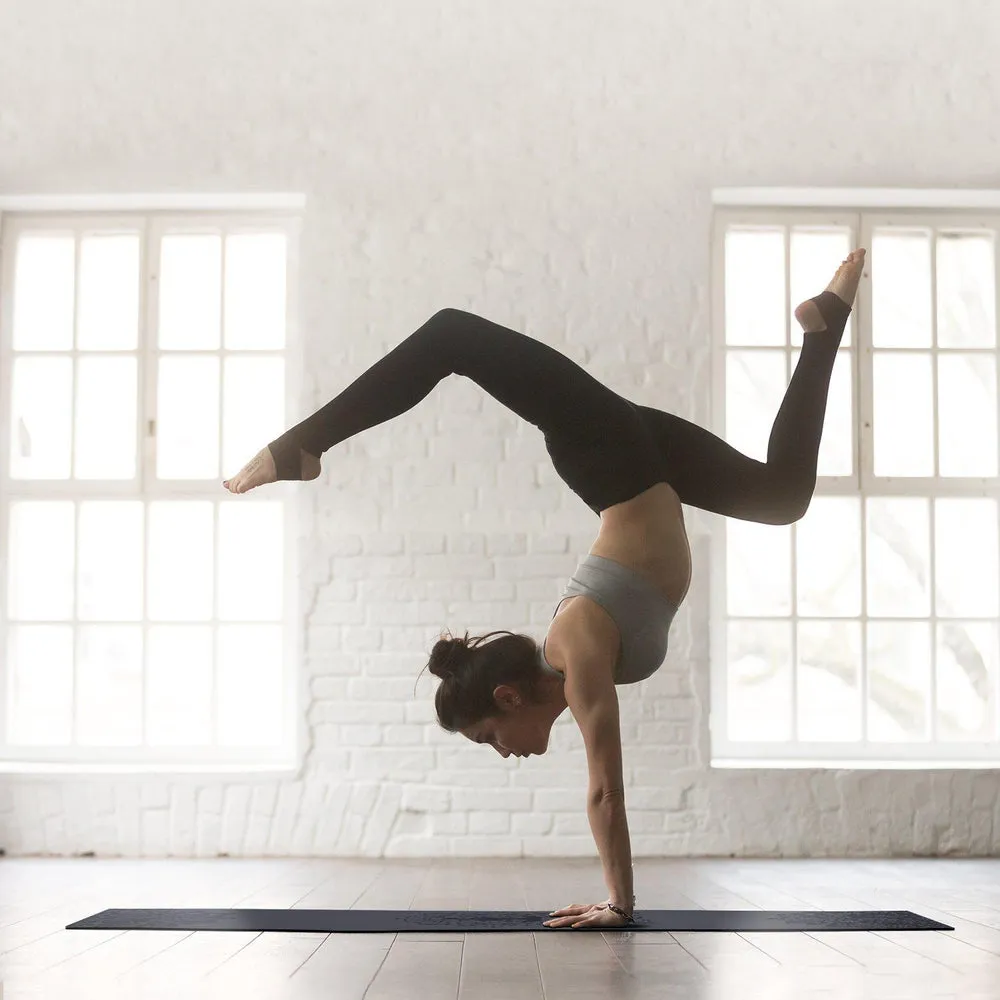 Yoga World Mandala PU Yoga Mat - Non-Slip Surface & Anti-Skid TPE Underside