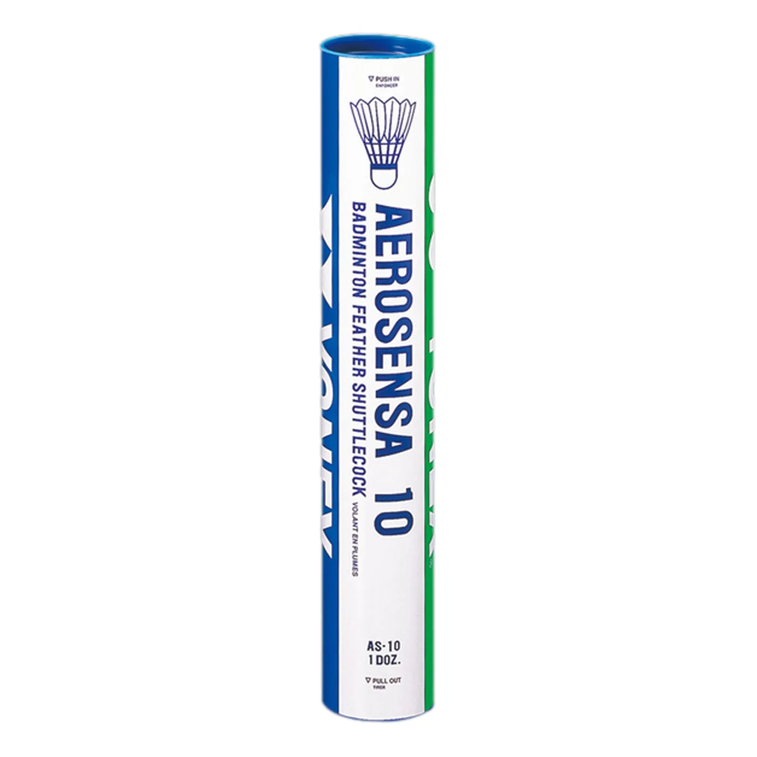 Yonex Aerosensa 10 Feather Shuttlecock, 1 Tube
