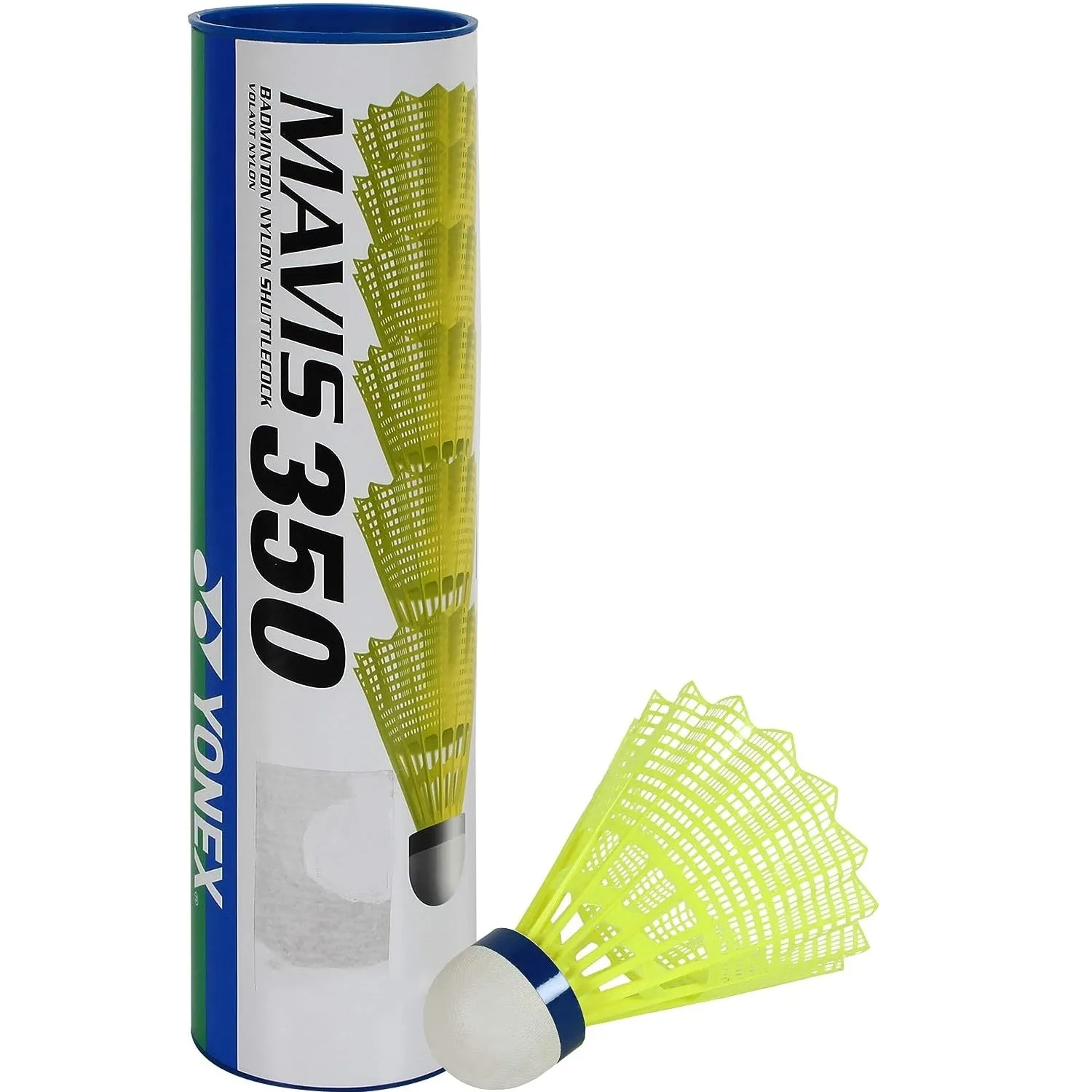 Yonex Mavis 350 Nylon Shuttlecock (Blue Cap)